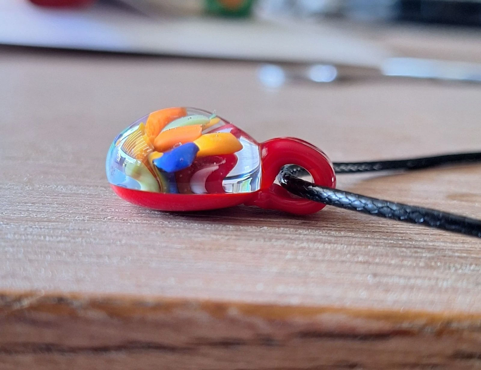 Handgemaakte glas hanger – photo 3